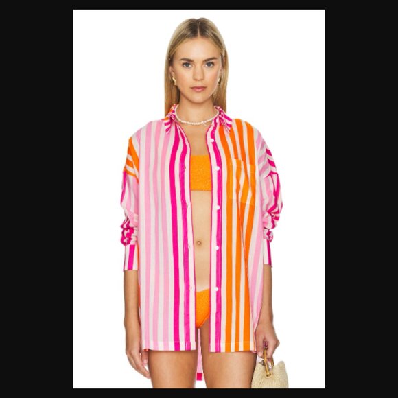 NIP Beach Riot Alexa Top Sunset Stripes Size S/M Retail Price $98.00 - Picture 4 of 15